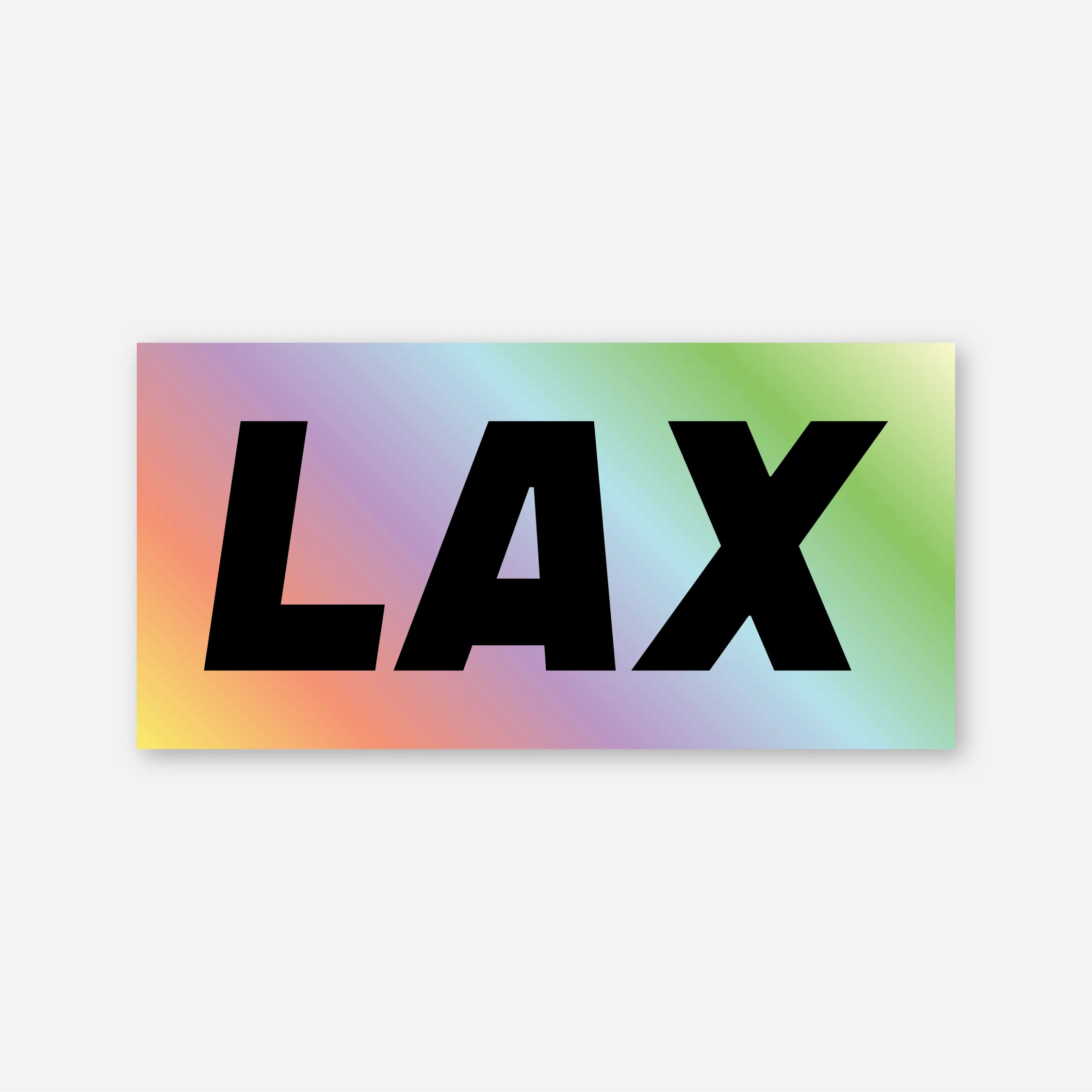 LAX Holographic Sticker